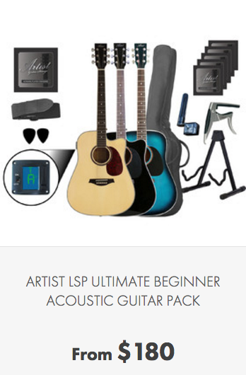 Artist LSP Beginner Acoustic Guitar Ultimate Pack